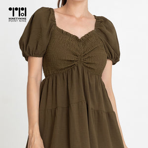 Puff Sleeves Dress for Women [636]