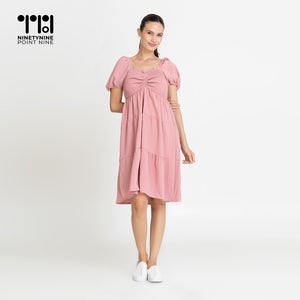 Puff Sleeves Dress for Women [636]