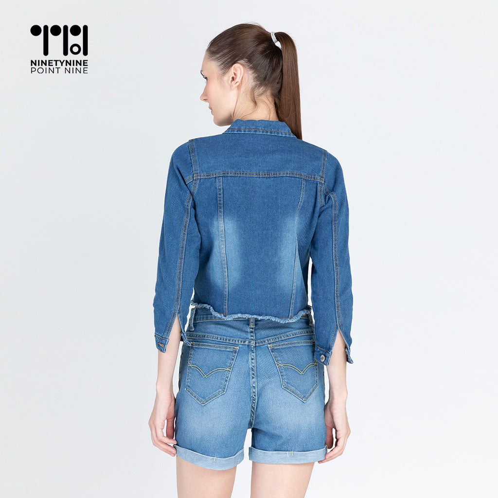 Cropped Denim Jacket [8953]