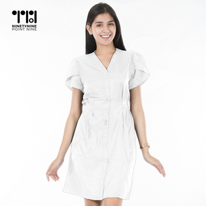 Plain Button-down Dress [815]