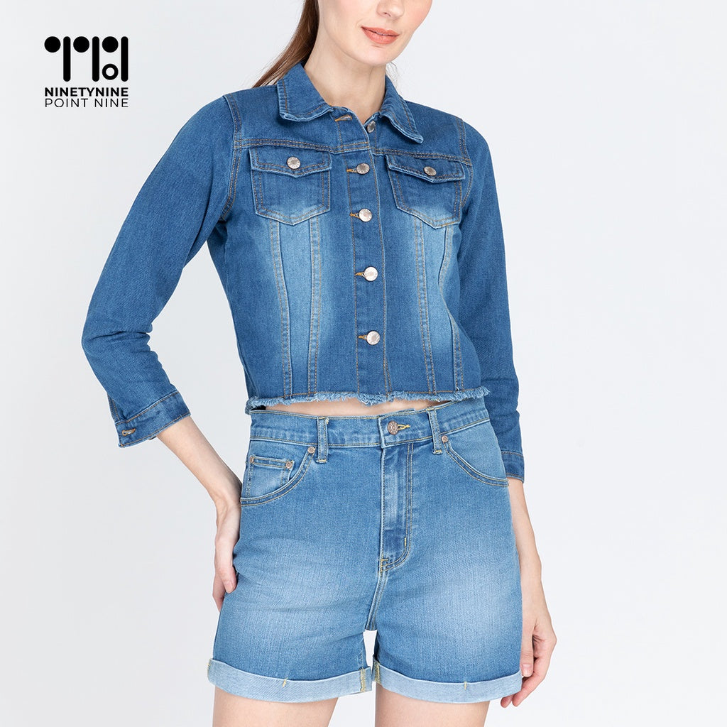 Cropped Denim Jacket [8953]