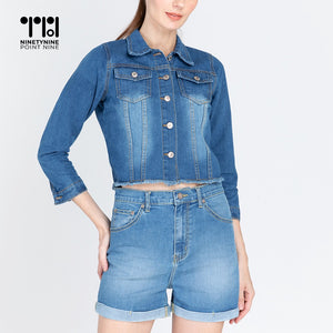 Cropped Denim Jacket [8953]