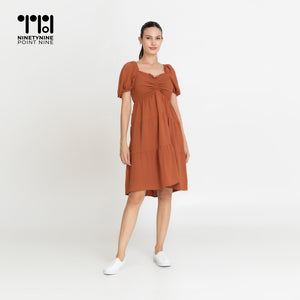 Puff Sleeves Dress for Women [636]