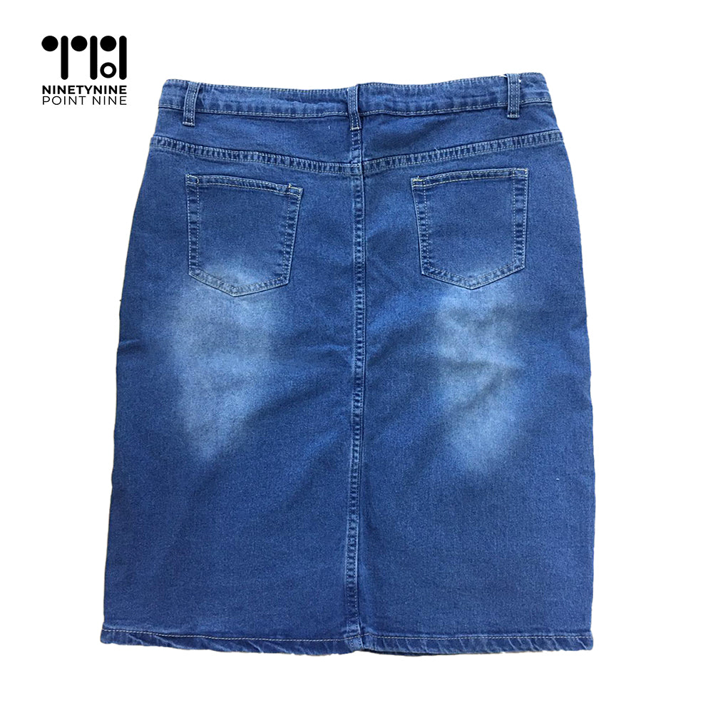 Denim na palda para sa mga babae [8258]