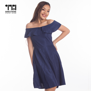 Off Soulder Pop Dress for Women [1098]