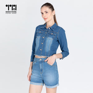 Cropped Denim Jacket [8953]