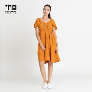 Puff Sleeves Dress for Women [636]