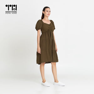 Puff Sleeves Dress for Women [636]