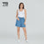 Gartered Cotton Shorts for Women [635]