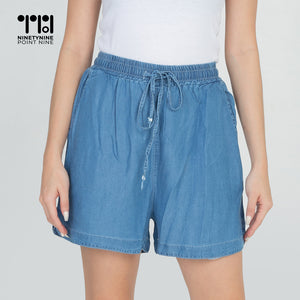 Gartered Cotton Shorts for Women [635]