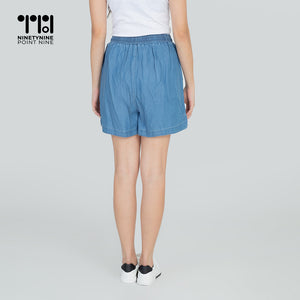 Gartered Cotton Shorts for Women [635]