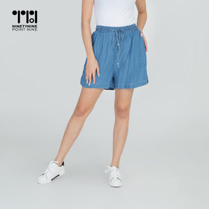 Gartered Cotton Shorts for Women [635]