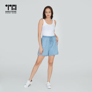 Gartered Cotton Shorts for Women [635]