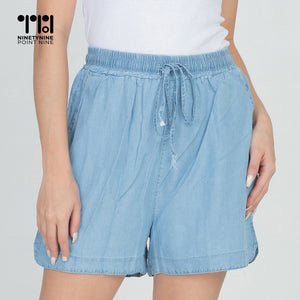 Gartered Cotton Shorts for Women [635]