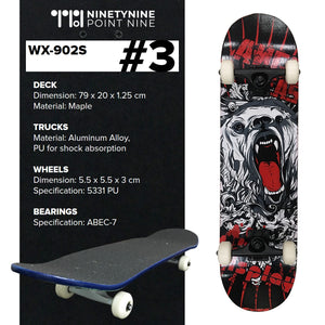 Classic Skateboard para sa mga Bata/Teens/Matanda [WX-902S]