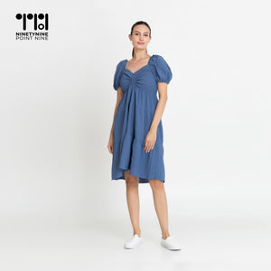 Puff Sleeves Dress for Women [636]