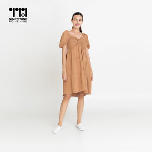 Puff Sleeves Dress for Women [636]