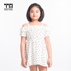 Dress na Off Shoulder para sa mga Batang Babae [633]