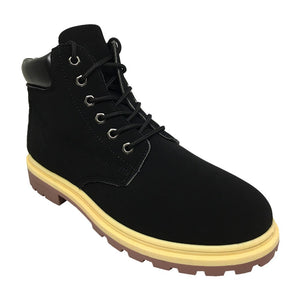 HighCut Leather Faux Boots [OM-2428BR]