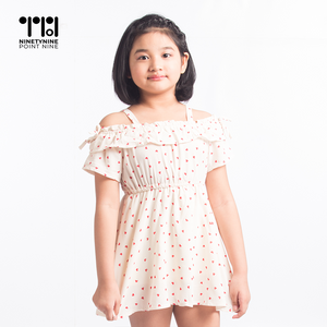 Dress na Off Shoulder para sa mga Batang Babae [633]