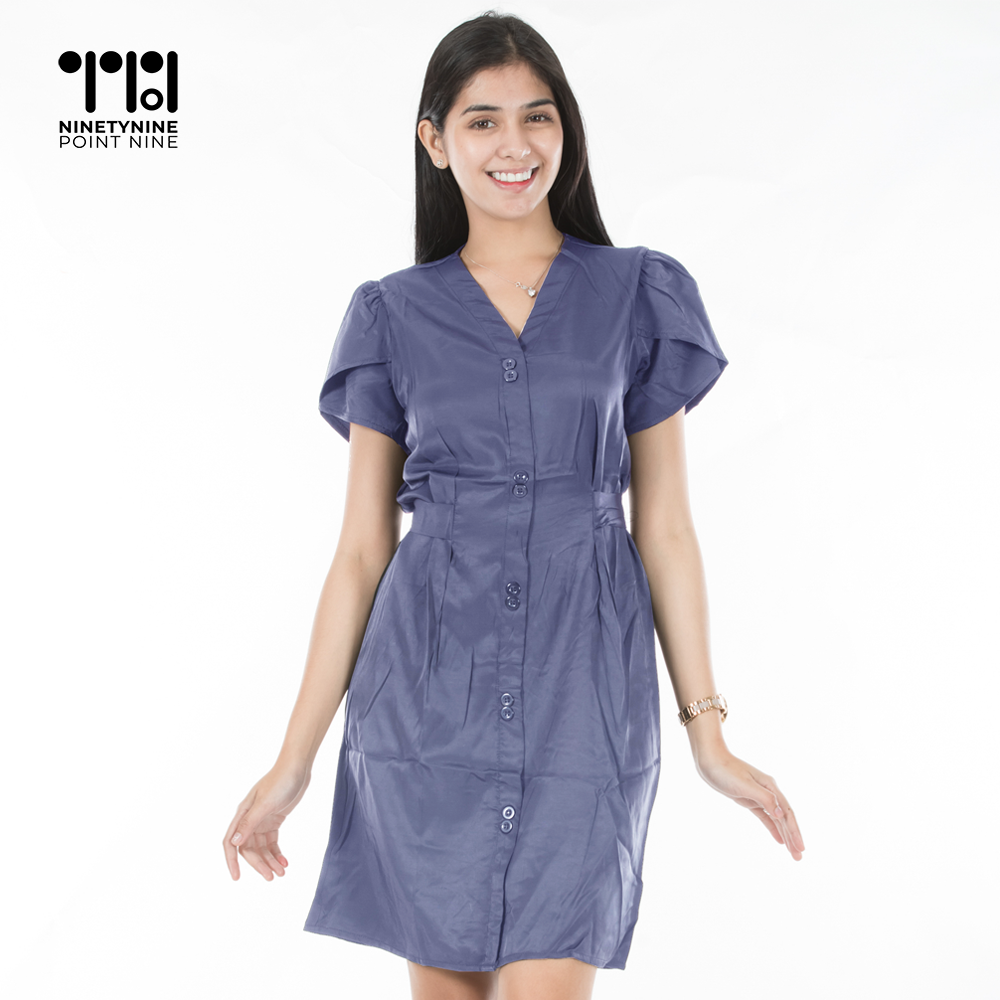 Simpleng Button-down Dress [815]