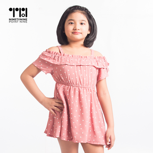 Dress na Off Shoulder para sa mga Batang Babae [633]