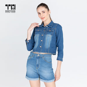 Cropped Denim Jacket [8953]