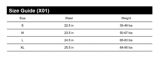 Size chart 2024 for gymshark