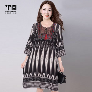 Multi-color Paisley Tunic Dress [808]