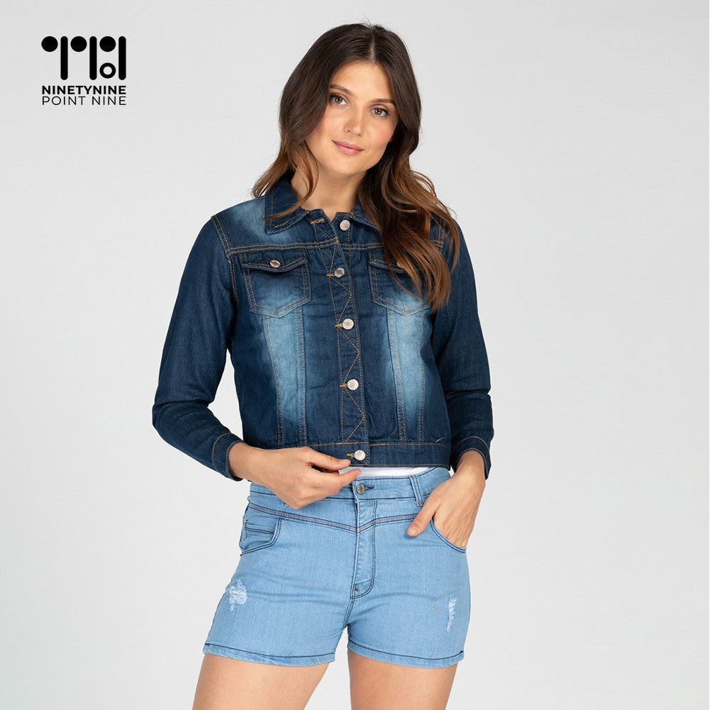 Washed Faded Denim Jacket [8960]