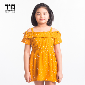 Dress na Off Shoulder para sa mga Batang Babae [633]