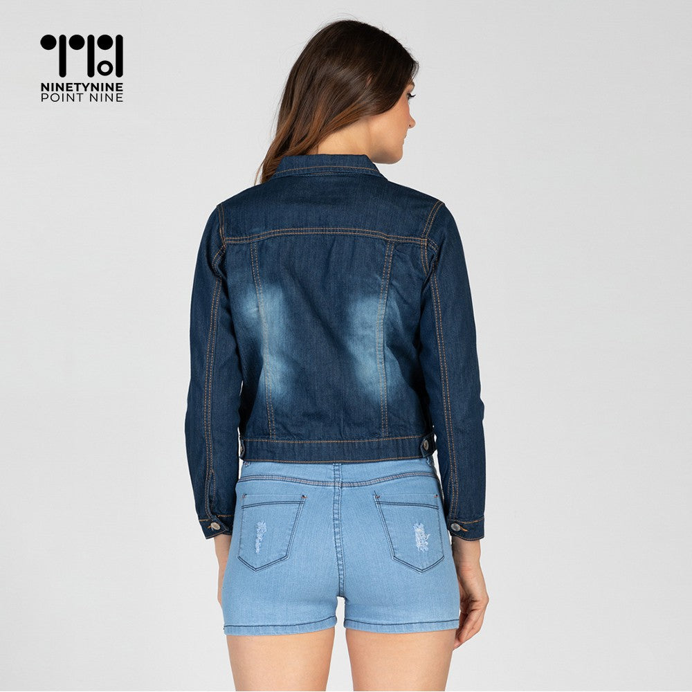 Washed Faded Denim Jacket [8960]