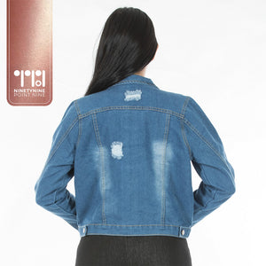 Distressed Denim Jacket [8923]