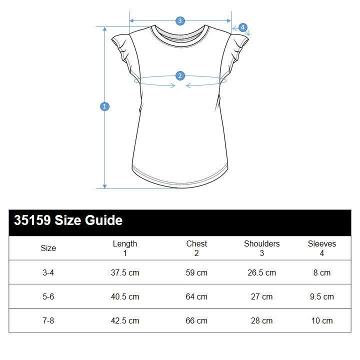 Blusa na may disenyo ng Serena para sa mga bata [35159]