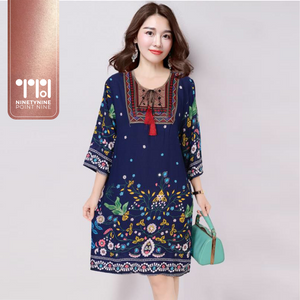 Multi-color Paisley Tunic Dress [808]