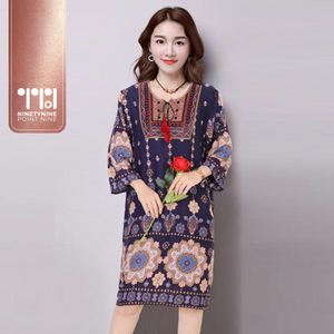 Multi-color Paisley Tunic Dress [808]