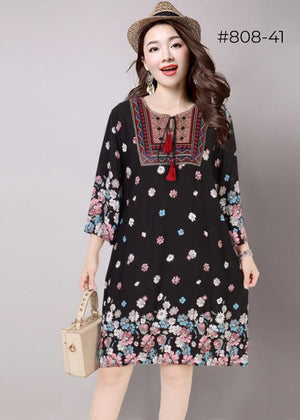 Multi-color Paisley Tunic Dress [808]